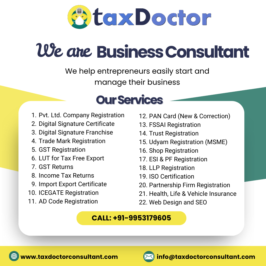 TaxDoctor Consultant - Company Registration, GST & Income Tax Services